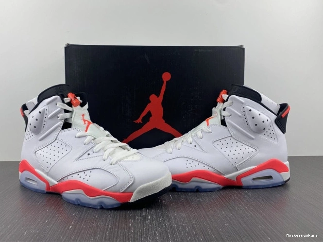 MaikeSneakers White 6 Jordan (2014) 384664-123 Retro Infrared 0729
